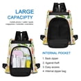 thumbnail image 6 of FORMRS Women's Travel Backpack Purse Anti-Theft Hidden Pockets Casual Shoulder Bag, Candy Lemon, 6 of 7