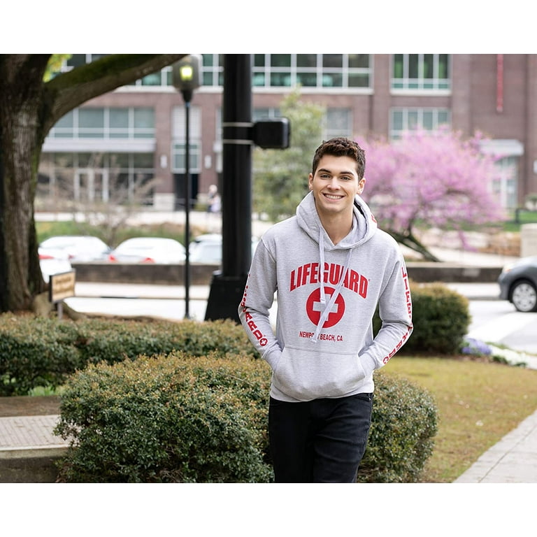 LIFEGUARD Official Guys Newport Beach Hoodie Grey Medium