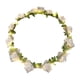 thumbnail image 4 of Diadema con corona de flores para novia, tocado floral para parque, disfraz blanco, 4 of 9