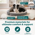 thumbnail image 5 of FurHaven Pet Products Faux Sheepskin Orthopedic Snuggery Burrow Pet Bed for Dogs & Cats - Espresso, 26" Base, 5 of 9