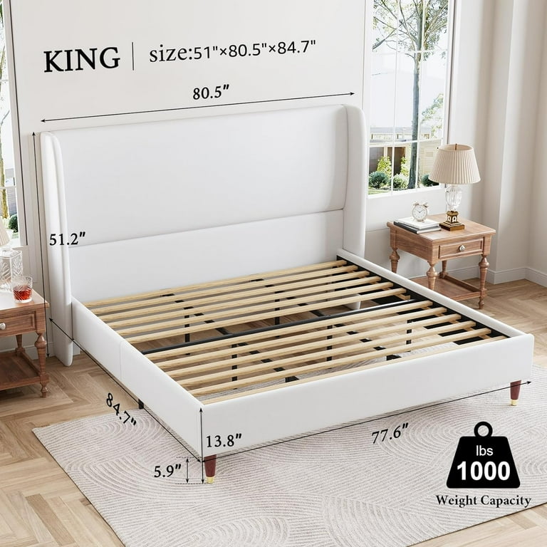 Jocisland Tall King Bed Frame 51.2 Jocisland Tall King Bed Frame 51.2