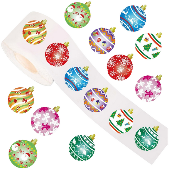 500 Pcs Christmas Stickers Waterproof Vinyl Decals Window Decor Holiday Labels