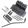 thumbnail image 1 of 6 String Double Roll Tailpiece Saddle Tremolo System for Electric Guitar Replacement, 1 of 5