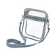 thumbnail image 3 of Bolso bandolera transparente de PVC para mujer, correa ajustable transparente. Gris Grande, 3 of 9