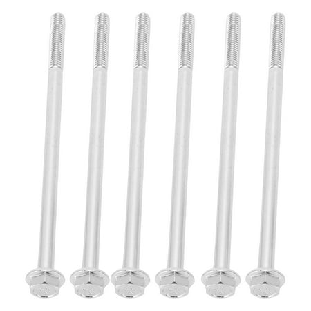 

EBTOOLS Hex Extended Screw 20pcs M6 X 120mm Hex Extended Motor Screw Hex Head Long Screw For Agriculture Household Hex Long Screw