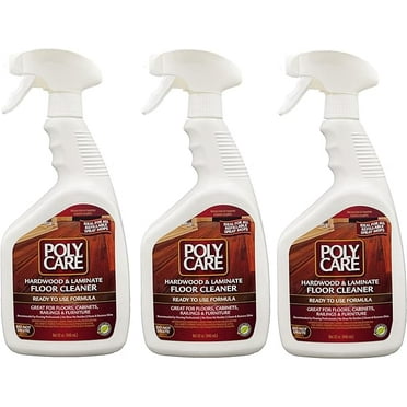 PolyCare Hardwood & Laminate Floor Cleaner Spray (3 Pack) - 96 Fl Oz