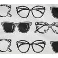 thumbnail image 4 of oneOone Tissu en Coton Flex Blanc Lunettes Matériel de Robe de Mode Tissu Imprimé Tissu au Mètre 40 Pouces de Large, 4 of 4