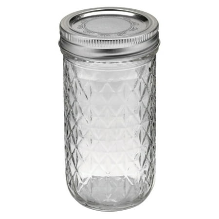 Ball Quilted Crystal Regular Mouth 12 Oz Jelly Jars Pack Of 12