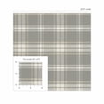 thumbnail image 6 of Nextwall Daydream Grey Sennehill Plaid Peel And Stick Wallpaper - 20.5 in. W x 18 ft. L Roll, 6 of 6