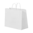 thumbnail image 7 of Kraft Paper Bag with Handles 100Pcs 16x6x12 in Party Shopping Retail Bag White, 7 of 7