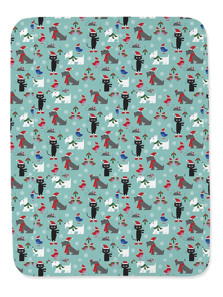 Christmas Cats And Dogs Blanket  -Image by Shutterstock,