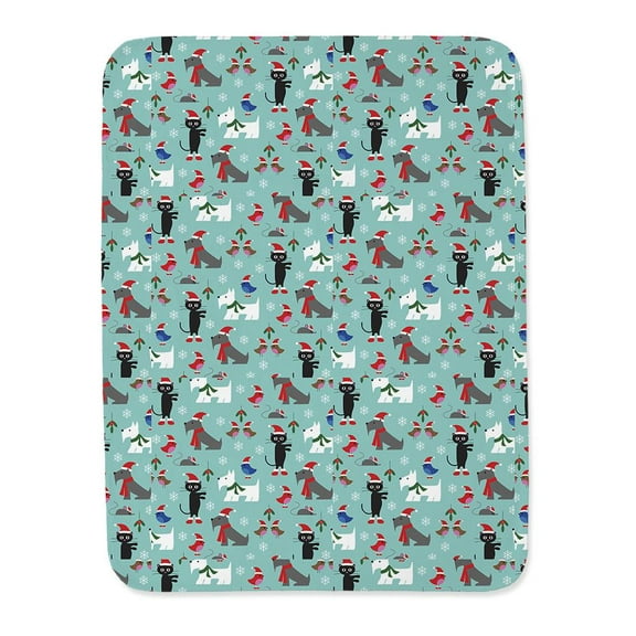 Christmas Cats And Dogs Blanket  -Image by Shutterstock,