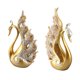 thumbnail image 1 of Resina Pareja Adornos De Cisne, Figuras De Estatuas De Pareja De Cisne Decoraciones Con Forma Vívida De Superficie Lisa Para La Boda En El Hogar, 1 of 7