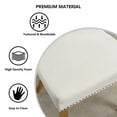 thumbnail image 4 of HUTWIFE Home Contemporary Chenille Dining Side Chairs, Beige (Set of 2), 4 of 12