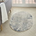 thumbnail image 2 of Nourison Concerto Abstract Ivory Grey Blue 3' x 5' Oval Area Rug (3x5), 2 of 8