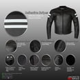 thumbnail image 2 of New AXE Men's Leather Jacket Motorcycle CE Armor Biker Street Cruiser Safety L, 2 of 7