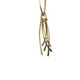 thumbnail image 4 of Jiana Deon Open Adina Hoop Earrings, Adult Female Gold Curved Fringe Tassels, 4 of 5