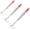 Red (3pcs), variant on Saltwater Fishing Lures Fishing Jigs Fishing Spoons for Striped bass, Pompano, Spanish Mackerel ，Bluefish