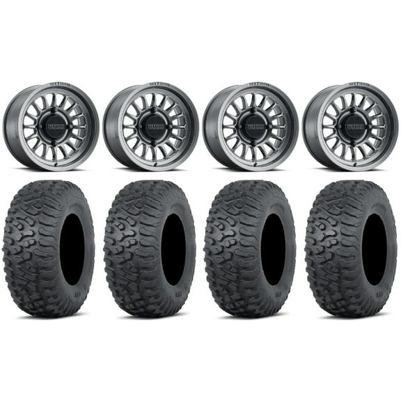 Method 411 15" Wheels Ti (4 3) 32" Terra Hook Tires Polaris RZR XP 1000 / PRO XP / Ranger XP 900/1000