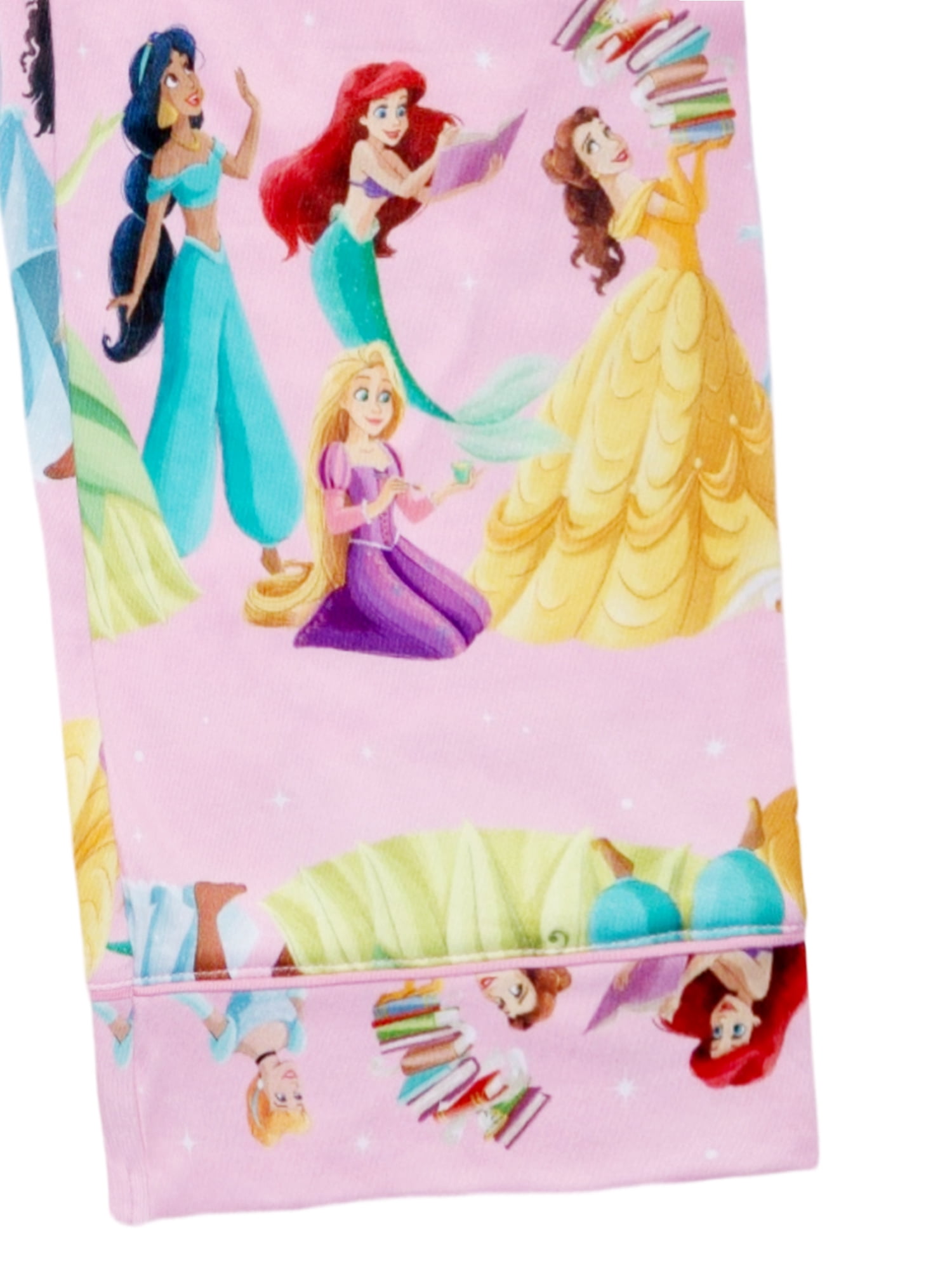 Disney Princess Girls Button Front Top and Pants Pajama Set, 2-Piece, Sizes 4-12