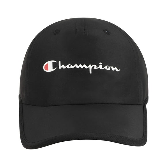 Champion Men's Standard Pace Runner Adjustable Cap, Black, One Size