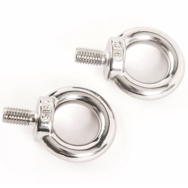 Red Hound Auto 2 Stainless Steel DIN 580 Machine Shoulder Lift Eye Bolt