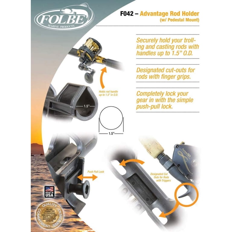 pedestal fishing rod holder 8 Poly Frame Rocket Launcher | Sportfishers Depending on space Pedestal Mount Swivel Rod Holder