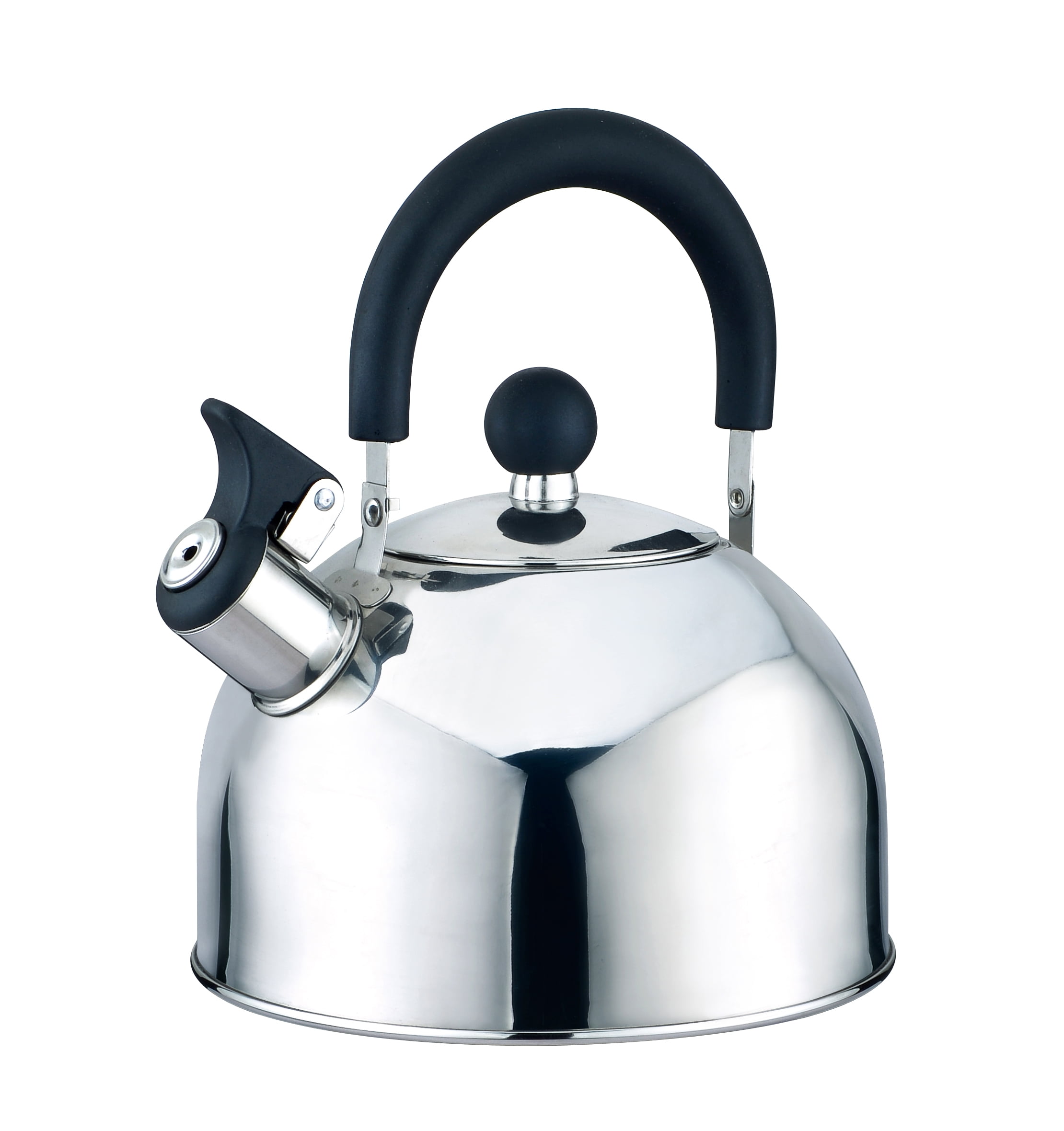 Whistling Tea Kettle Stainless Steel StoveTop Teapot Round Teakettle 1.5 Qt Gift 