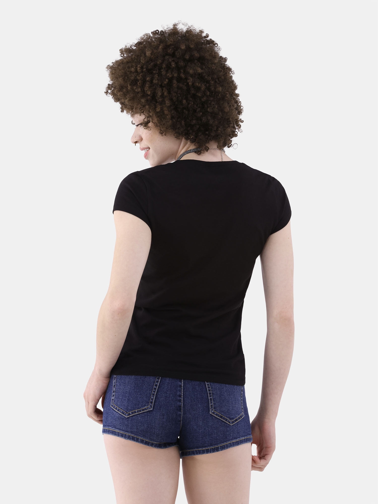 No Boundaries Short Sleeve Scoop Neck Tee, Women's XXS-XXXL