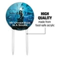 thumbnail image 6 of Acrylic Aquaman Movie My Other Ride is a Shark Cake Topper Party Decoration for Wedding Anniversary Birthday Graduation, 6 of 7