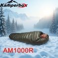 thumbnail image 3 of Kamperbox Cold Temperature Winter Sleeping Bag, 1000g Grey Down, 20D Nylon Shell, L/R Zipper for Double Sleeping Bag, Camping Sleeping Bag, 3 of 9