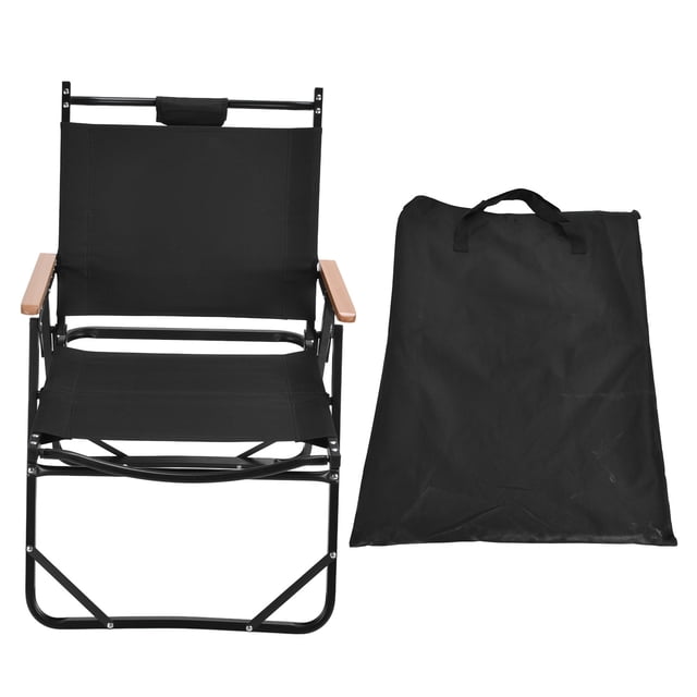 Nikou Chaise Pliante Camping Plage Portable Excellente Capacité de Charge Ergonomique Confortable pour la Pêche au Barbecue