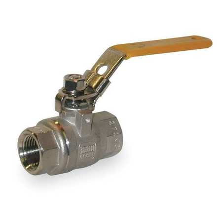 Value Brand 2-Piece Ball Valve, 316 Stainless Steel, 1WMZ4