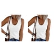 thumbnail image 1 of Qarigey Camisetas sin mangas sexis y ajustadas de algodón para mujer, ser el centro de atención, camiseta sin mangas para mujer, Top elegante Type6 NO6, 1 of 6