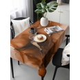 thumbnail image 6 of Blue Marble Table Cloth, Modern Ombre Abstract Ink Painting Art Waterproof Tablecloth for Rectangle Tables, Reusable Washable Fabric Table Cover for Restaurant Kitchen Dining Tables 54"x108", 6 of 6