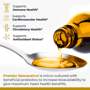 Premier Research Labs Resveratrol - Antioxidants Supplement - For Immune Support, Heart Health, Blood Flow & More - From Giant Knotweed - 8 Fl oz