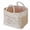 White, variant on Women's Large-Capacity Quilted Storage Basket Tote Bag—foldable and machine-washable