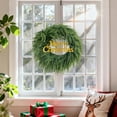 thumbnail image 6 of 22Inch Norfolk Pine Wreath, Real Touch Green Artificial Christmas Wreaths, Christmas Decorations for Window, Wall, Mantel, Outdoor Xmas Holiday Decor (2PCS), 6 of 9