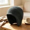 thumbnail image 4 of Fuzz Ear Flap Beanie Hat for Men Thermal Windproof Winter Skull Cap with Ear Covers Dark Gray Free Size, 4 of 5