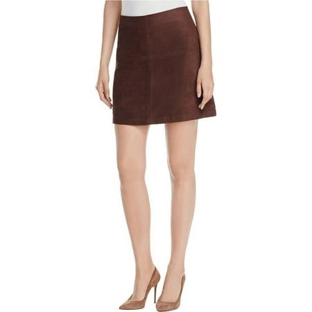 Sanctuary Womens Faux Suede A-Line Mini Skirt Brown S