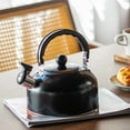 thumbnail image 3 of Innerwin Teapot 3L Tea Kettle Stove Top Portable Teakettle Anti-Hot Handle Stainless Steel Loud Whistle Food Grade Fast To Boil Black, 3 of 3