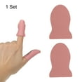 thumbnail image 3 of Unique Bargains Mobile Gaming Finger Sleeve Controller Finger Thumb Sleeve, Silver Cloth Anti-Sweat Breathable Pink, 1 Set, 3 of 6