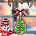 thumbnail image 4 of Colgante de Santa con pintura de diamantes, juego de decoraciones navideñas de madera, colgante de muñeco de nieve JShteea  El nuevo, 4 of 9