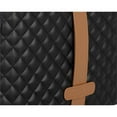 thumbnail image 5 of Sunpan Axio 19.25" Modern Faux Leather Ottoman in Napa Black/Napa Cognac, 5 of 5