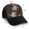 thumbnail image 2 of Yiaed Palatial Style Flower Rabbit Print Baseball Cap Dad Hat Polo Style Plain Blank Adjustable Size, 2 of 5