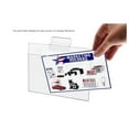 thumbnail image 3 of 6 Pack Slatwall Sign Holder 5.5 Inch by 3.5 Inch Door Name Plate Small Flyers Clear Acrylic Horizontal Announcement Sleeve for Stores and Offices by, 3 of 6