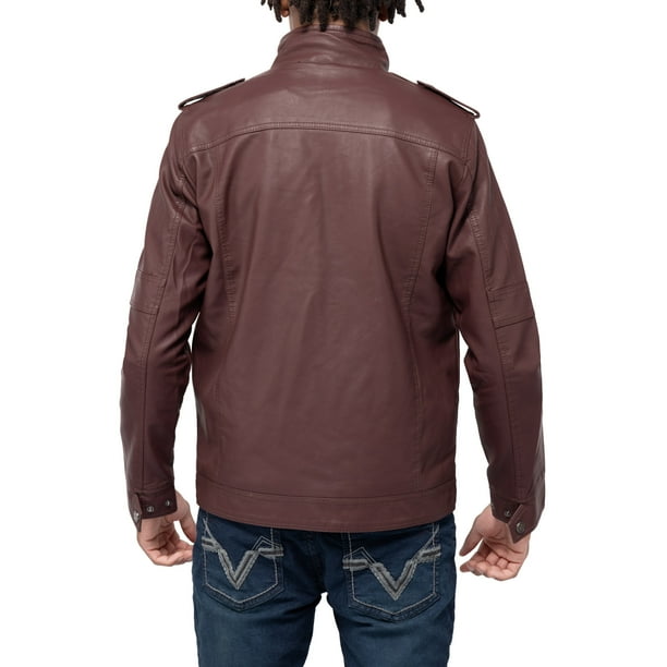 X RAY Jeans Mens Utility Jacket with Faux Shearling Lining