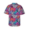 thumbnail image 4 of Xecao Tropical Leaves print Hawaiian shirt - a stylish short-sleeve button-down for men, perfect for casual beach and tropical outings., 4 of 9