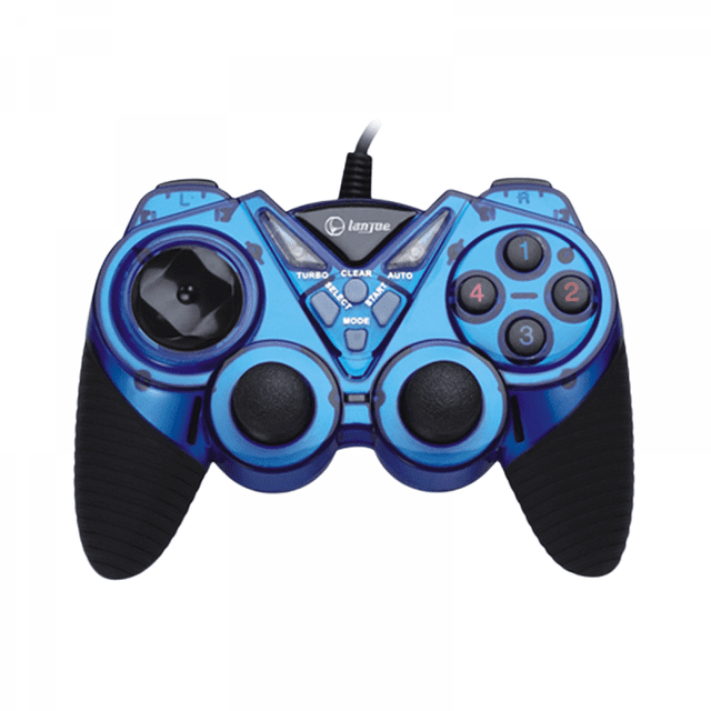Manette de Jeu PC, Manette de Jeu USB Filaire, Joystick Plug and Play, Manette avec Double Vibration, Boutons Turbo et Déclencheur pour Windows/ordinateur Portable/steam/android/ps3/tv Box