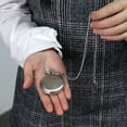 thumbnail image 3 of Retro Vintage Men Steampunk Smooth Surface Pendant Chain Classic Pocket Watch, 3 of 10